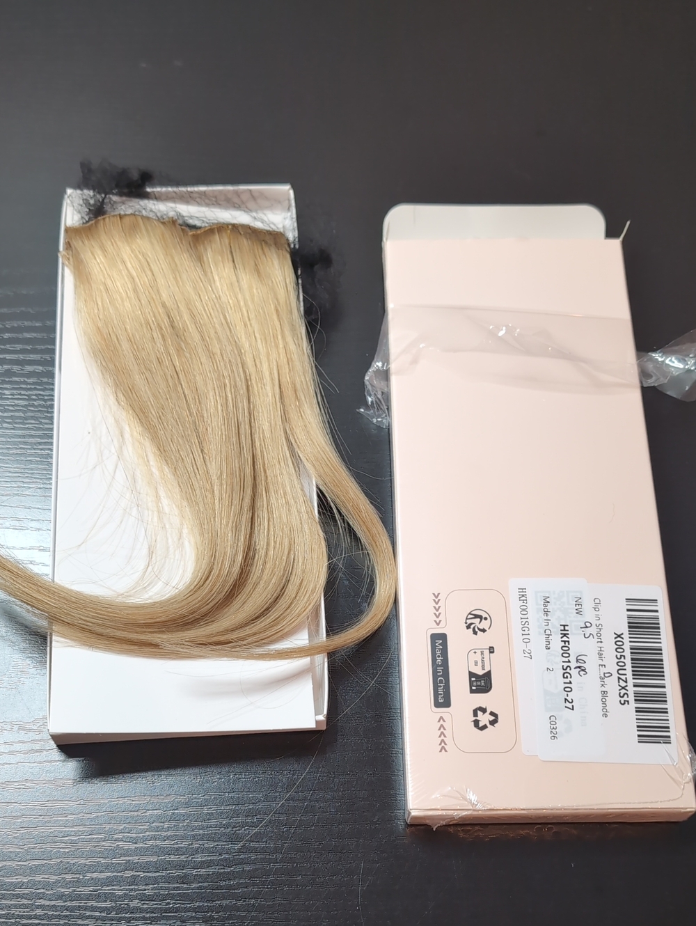 9.5 In 31 G Dark Blonde Real Human Hair Clip In Hair Extensions Six Pieces